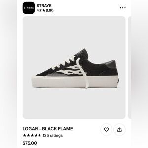 STRAYE - LOGAN (BLACK FLAME) COMES W/ BOX.